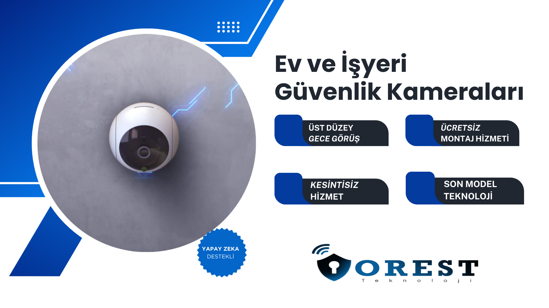 Site Güvenliği İçin Kamera Sistemi: İşletmenizi Orest Teknoloji ile Koruyun