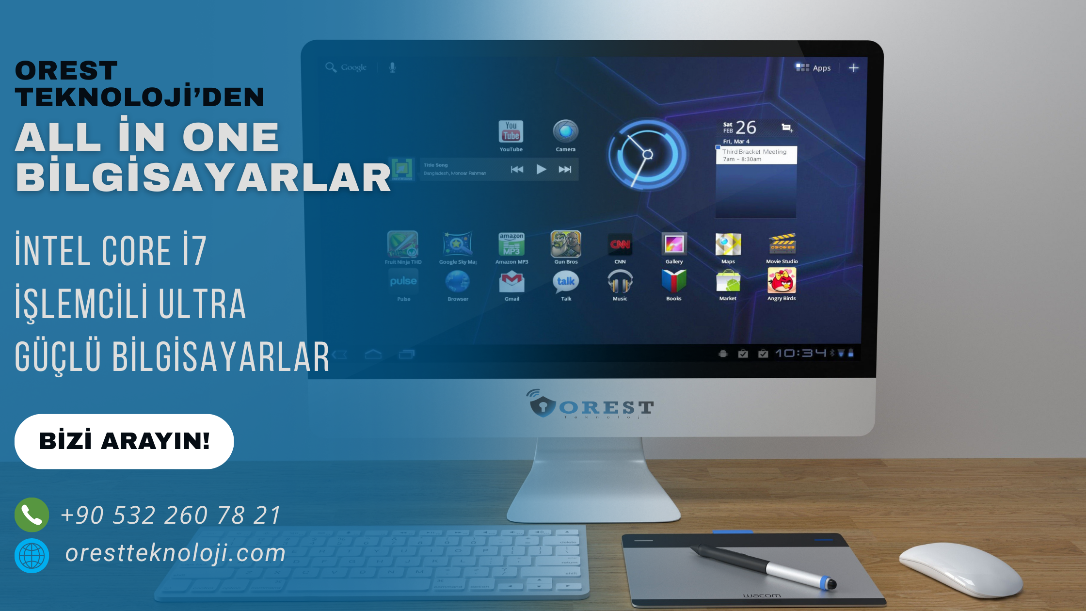 Kasa Monitör Birleşik Bilgisayar